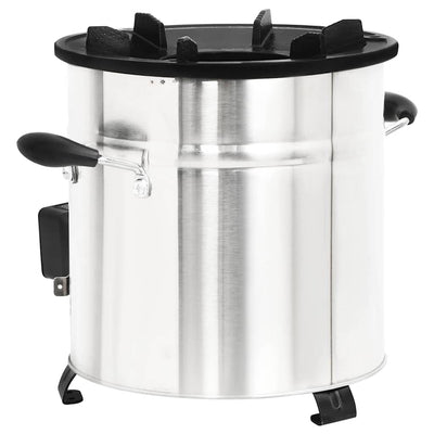 Hopea puuhella usb-tuulettimella Ita 35,5x26x28cm (ruostumaton teräs)