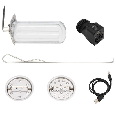 Hopea puuhella usb-tuulettimella Ita 35,5x26x28cm (ruostumaton teräs)