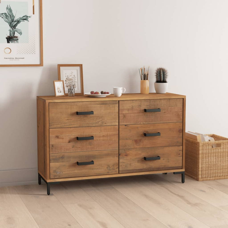 Senkki ruskea 110x35x70 cm täysi mänty