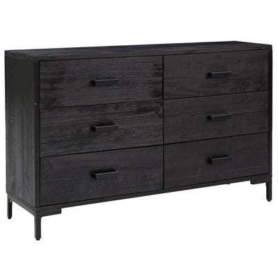 Senkki musta 110x35x70 cm täysi mänty