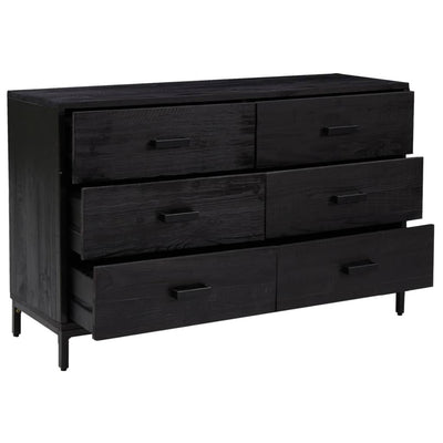 Senkki musta 110x35x70 cm täysi mänty