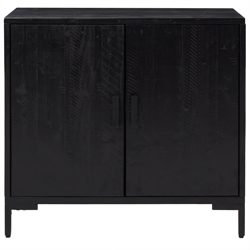 Senkki musta 75x35x70 cm täysi mänty