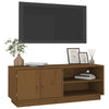 TV-taso hunajanruskea 105x34x40 cm täysi mänty