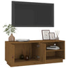 TV-taso hunajanruskea 105x34x40 cm täysi mänty
