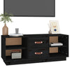TV-taso musta 100x34x40 cm täysi mänty