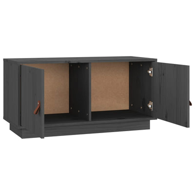 TV-taso harmaa 80x34x40 cm täysi mänty