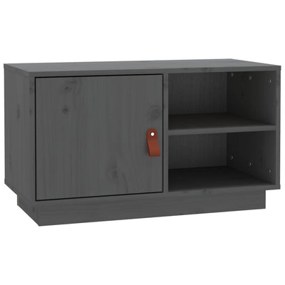 TV-taso harmaa 70x34x40 cm täysi mänty