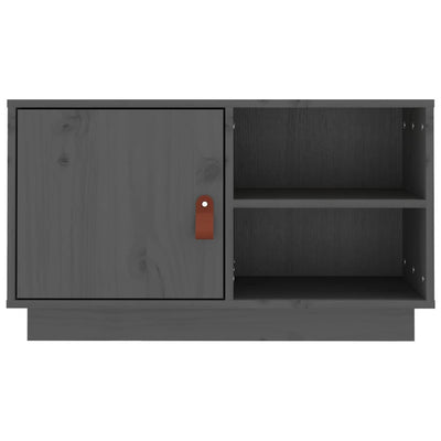 TV-taso harmaa 70x34x40 cm täysi mänty