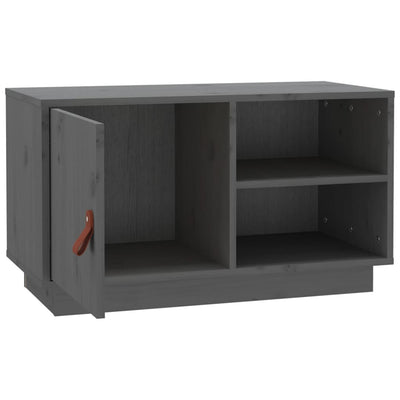 TV-taso harmaa 70x34x40 cm täysi mänty