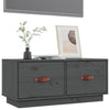 TV-taso harmaa 80x34x35 cm täysi mänty