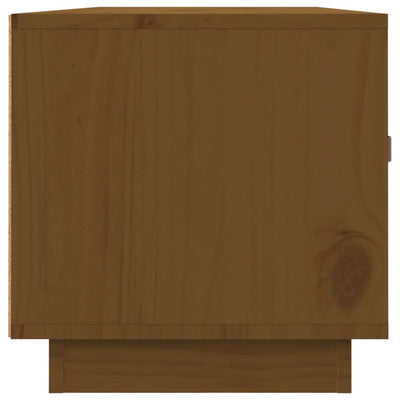 TV-taso hunajanruskea 80x34x35 cm täysi mänty