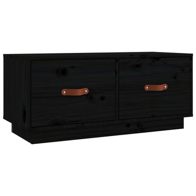 TV-taso musta 80x34x35 cm täysi mänty