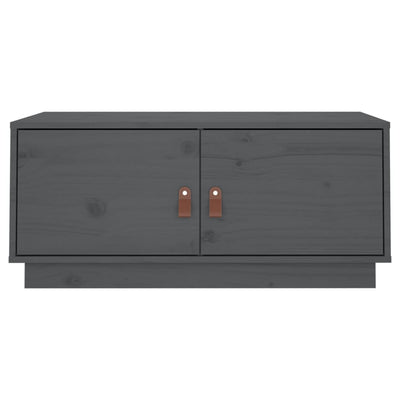 Sohvapöytä harmaa 80x50x35 cm täysi mänty