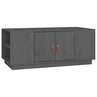Sohvapöytä harmaa 100x50x41 cm täysi mänty