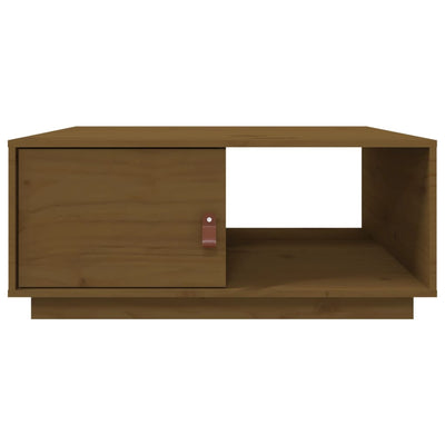 Sohvapöytä hunajanruskea 80x50x35,5 cm täysi mänty