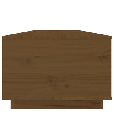 Sohvapöytä hunajanruskea 100x50x35 cm täysi mänty