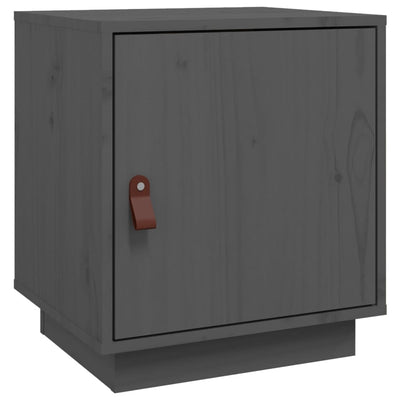 Yöpöytä harmaa 40x34x45 cm täysi mänty