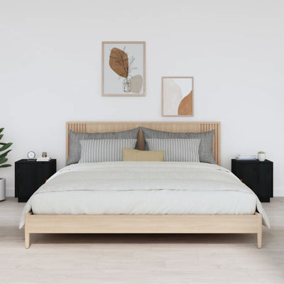 Musta yöpöydät Szikszai 40x34x45cm (2 kpl mänty)