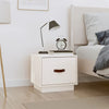 Valkoinen yöpöytä Rositta 40x34x35cm (mänty)