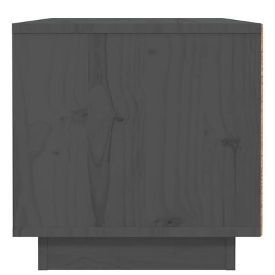 Yöpöydät 2 kpl harmaa 40x34x35 cm täysi mänty