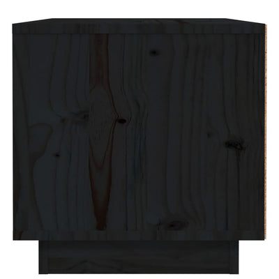 Yöpöydät 2 kpl musta 40x34x35 cm täysi mänty