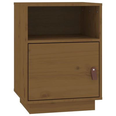 Yöpöydät 2 kpl hunajanruskea 40x34x55 cm täysi mänty