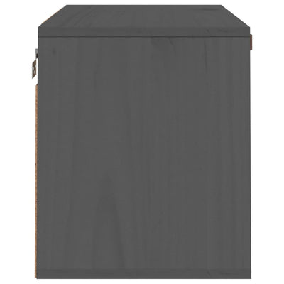 Seinäkaappi harmaa 60x30x35 cm täysi mänty