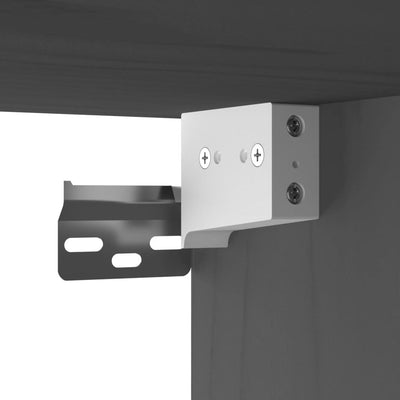 Seinäkaappi harmaa 60x30x35 cm täysi mänty
