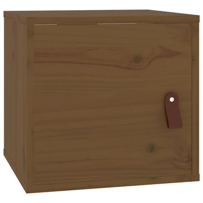 Seinäkaapit 2 kpl hunajanruskea 31,5x30x30 cm täysi mänty