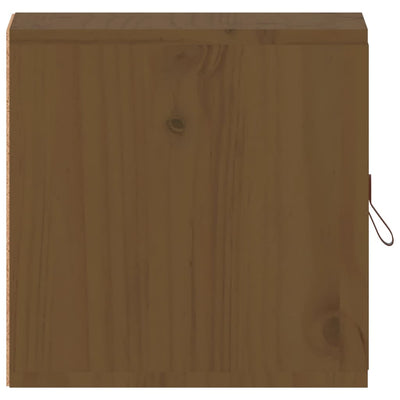 Seinäkaapit 2 kpl hunajanruskea 31,5x30x30 cm täysi mänty