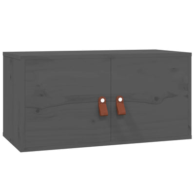 Seinäkaappi harmaa 60x30x30 cm täysi mänty