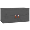 Seinäkaapit 2 kpl harmaa 60x30x30 cm täysi mänty