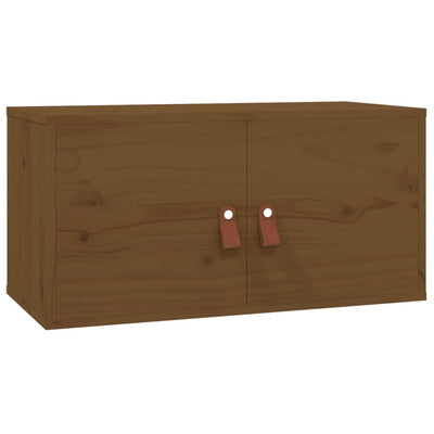 Seinäkaapit 2 kpl hunajanruskea 60x30x30 cm täysi mänty
