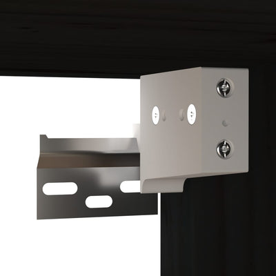 Seinäkaapit 2 kpl musta 60x30x30 cm täysi mänty