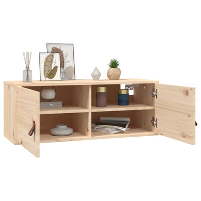 Seinäkaapit 2 kpl 80x30x30 cm täysi mänty