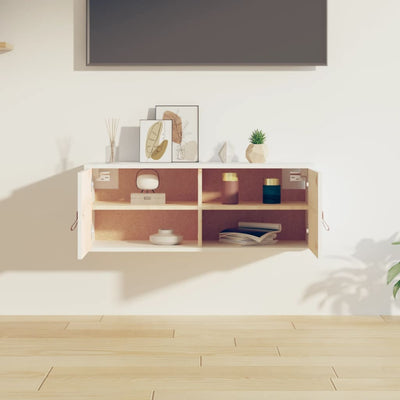 Seinäkaappi valkoinen 80x30x30 cm täysi mänty