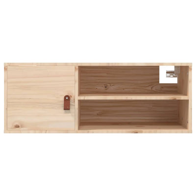 Seinäkaapit 2 kpl 80x30x30 cm täysi mänty