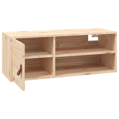 Seinäkaapit 2 kpl 80x30x30 cm täysi mänty
