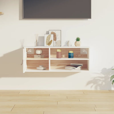 Seinäkaappi valkoinen 80x30x30 cm täysi mänty