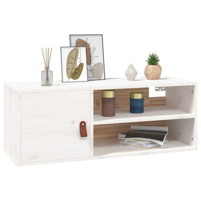 Seinäkaapit 2 kpl valkoinen 80x30x30 cm täysi mänty