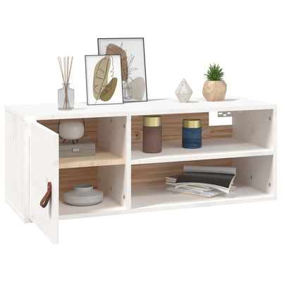 Seinäkaapit 2 kpl valkoinen 80x30x30 cm täysi mänty