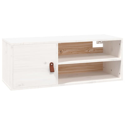 Seinäkaapit 2 kpl valkoinen 80x30x30 cm täysi mänty