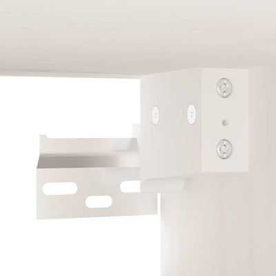 Seinäkaapit 2 kpl valkoinen 80x30x30 cm täysi mänty
