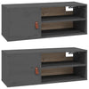 Seinäkaapit 2 kpl harmaa 80x30x30 cm täysi mänty