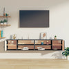 Seinäkaapit 2 kpl harmaa 80x30x30 cm täysi mänty