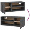 Seinäkaapit 2 kpl harmaa 80x30x30 cm täysi mänty