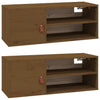 Seinäkaapit 2 kpl hunajanruskea 80x30x30 cm täysi mänty