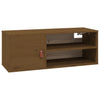 Seinäkaapit 2 kpl hunajanruskea 80x30x30 cm täysi mänty