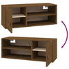 Seinäkaapit 2 kpl hunajanruskea 80x30x30 cm täysi mänty
