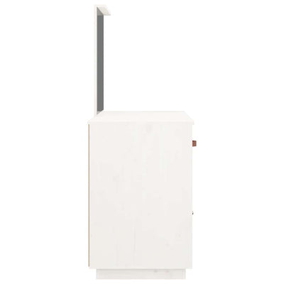 Valkoinen pukeutumispöytä Arvinte 95x50x134cm (mänty)